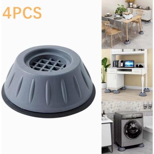 4Pcs Universal Anti-Vibration Feet Pads Washing Machine Rubber Mat Anti-Vibration Pad Dryer Refrigerator Base Fixed Non-Slip Pad