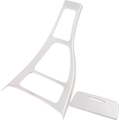 Car ABS Chrome Center Console Gear Shift Frame for -BMW E90 E92 2005-2012 3 Series LHD