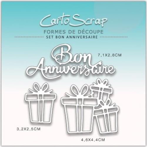 CH 2021 New Arrival Anniversaire Metal cutting die stencil Greeting Card Decoration DIY Scrapbooking Scrapbook Paper Photo Album