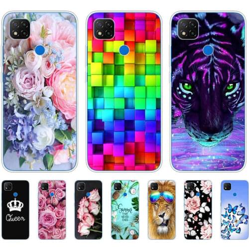 For xiaomi redmi 9C Case Soft TPU Silicon cute Phone Back Cover For redmi 9C NFC Case 6.53 inch bumper fundas coque