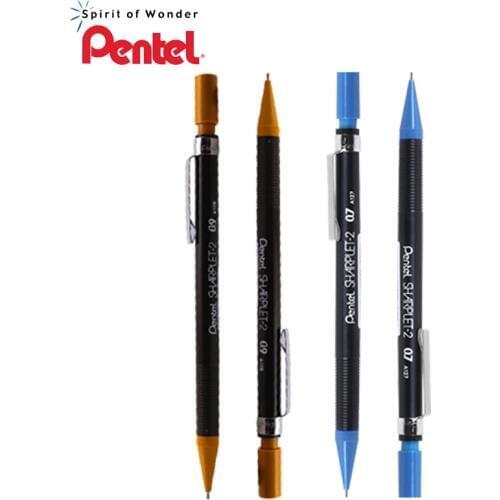 6pcs/lot Pentel Mechanical Pencil A127/A129 Activity Pencil with Rubber 0.7/0.9mm Lead Student