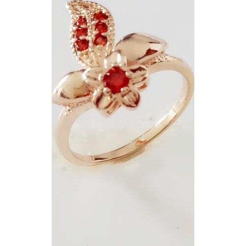 Rings For Women Rings 2020 New Fashion 585 Gold Color Jewelry Red Cubic Zircon Wedding Jewelry