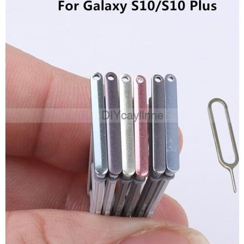 Sim Card Socket Slot Tray Reader Holder Connector Micro SD Adapter Container For Samsung Galaxy S10 G973 Parts