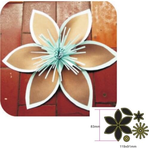 Multi-layered flower Metal Cutting Dies for DIY Scrapbook Cutting Die Paper Cards Making Embossed Decorative Craft Die Cut New
