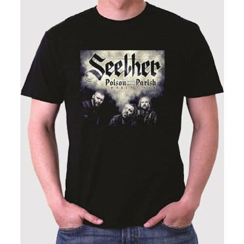 New Seether Poison The Parish Tour Rock Band Mens Black T-Shirt Size S to 3XL