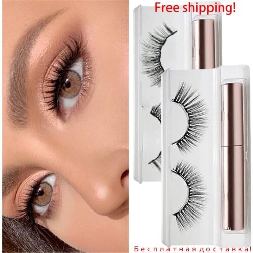 3D Magnetic Eyelashes Set Waterproof Lasting Naturally Magnetic Eyeliner Magnet Eyelashes Makeup Extension False Eyelashes Kit
