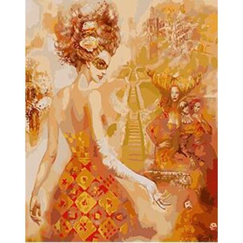 MaHuaf-X1153 The Venetian Carnival painting by numbers drawing on canvas DIY Digital Home Decor For Living Room 40x50