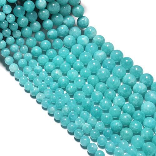 Natural Peru Amazonite Stone Beads 6/8/10/12mm Round Loose Tianhe Stone Beads For Jewelry Making DIY Bracelet Necklace 15