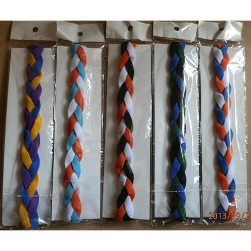 Wholesale 2016 new arrival Black Stretch Braided Sport Headband yoga headband dhl shipping