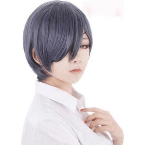 Anime Short Wig Cosplay Butler Ciel Phantomhive Costume Book of the Atlantic Heat Resistant Synthetic Hair Cosplay Wigs