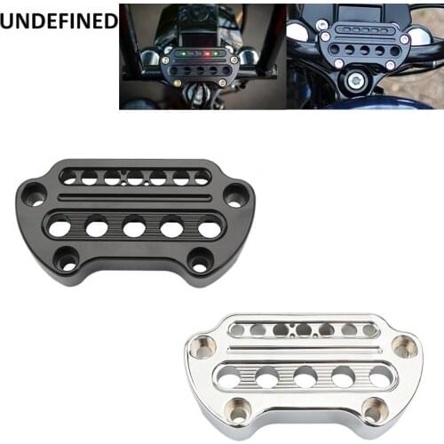 Motorcycle Indicator Light Handlebar Top Bar Riser Clamp Mount For Harley Sportster XL883 XL1200 Dyna Fat Bob Low Rider 95-2019