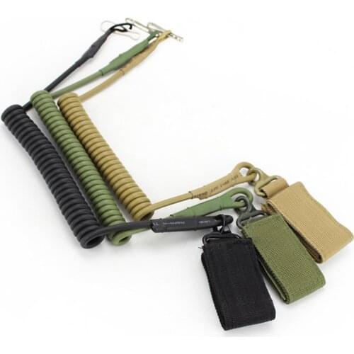 Outdoor Tactical Camping Climbing Sling Hiking Hunting Tactical belt Multifunctional Spring rope