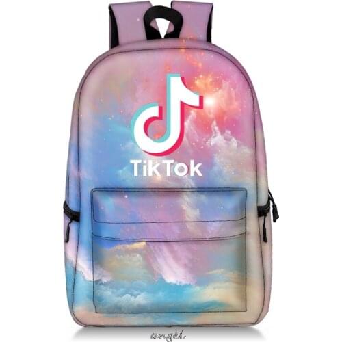 Tik Tok Backpack Boys Girls Multi-pocket School Bag 17 Inch kindergarten Backpacks Kids Book Bag Gift
