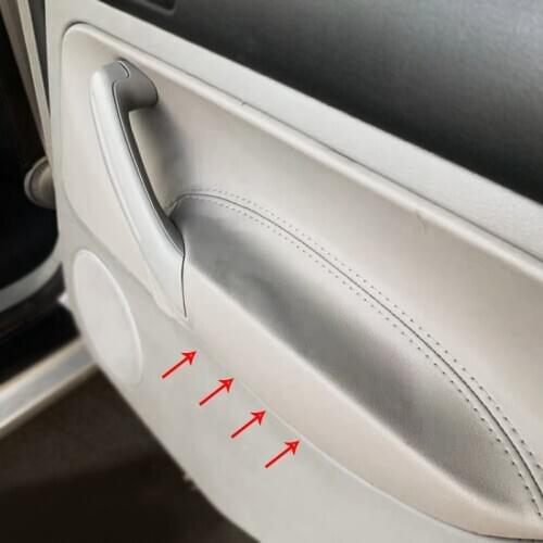 Only LHD 4 Doors Car Soft Leather Armrest Cover For VW Golf 4 MK4 Jetta 1998 - 2004 2005 Door Armrest Panel Cover Sticker Trim