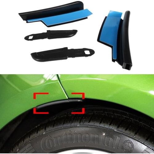 Black Car Rear Bumper Fender Flare Extension Wheel Eyebrow Lip For Mercedes W176 A160 A180 A200 A250 A45 AMG 2013-2019