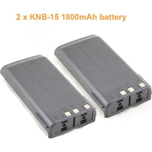 2PCs KNB-14 KNB-15H KNB-15A 1800mAh Ni-MH Battery for TK260 TK270G TK270 TK370G TK372 TK2100 TK3100 TK3107 TK2107 Walkie Talkie