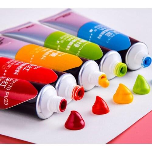 W3JD 12/24 Colors Professional Acrylic Paint 20ml Drawing Painting Pigment Hand-painted for Kids DIY