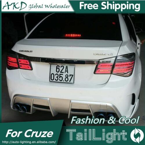 AKD Styling for Chevrolet Cruze Tail Lights New Cruze Sedan LED Tail Light GLK LED Rear Lamp DRL+Brake+Park+Signal