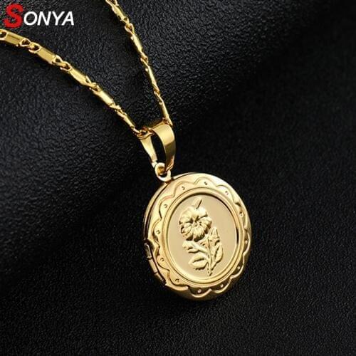 SONYA Rose Flower Statement Necklace Women Choker Gold Color Flower Pendant Necklace Boho Charm Jewelry Nice Gifts