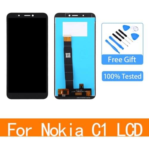 For Nokia C1 LCD Display Touch Screen Digitizer Assembly Replacement Part for Nokia C1 TA-1165 lcd screen Display touch