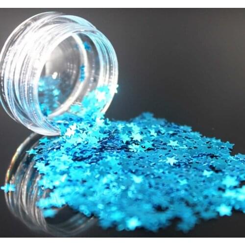 1Pcs Light Blue Star Scales Gel Nail Polish Set All Manicure Semi Permanent Vernis Top Coat UV Gel Varnish Soak Off Nail Art Hn5