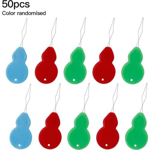 10/50pcs/set Hand Sewing Stitch Wire Needle Threader Thread Guide Tool Needlework DIY Craft Tool Color Random