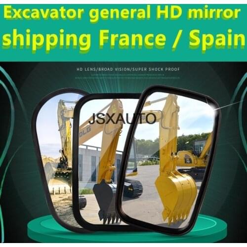 Excavator Accessories For Komatsu Kobelco Hitachi CAT Daewoo Sany XCMG Excavator quality Rear View Mirror France Shipping