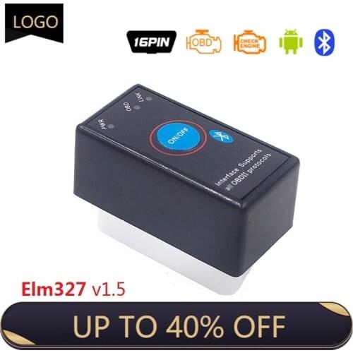 Elm327 Bluetooth WIFI IOS V1.5 OBD2 Elm 327 Wifi OBD 2 Car Auto Diagnostic-Tool Scanner Elm-327 MINI OBDII Adapter obd scanner