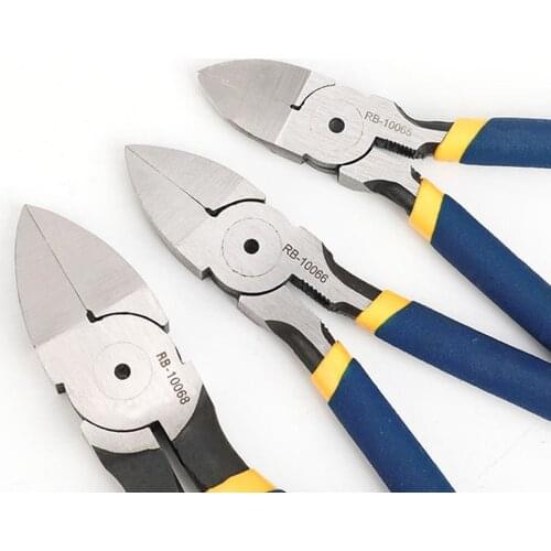 Diagonal Cutting Pliers Wire Stripping Tool Side Cutter Cable Burrs Nipper Electricians DIY Repair Hand Tools 5/6/7 Inch