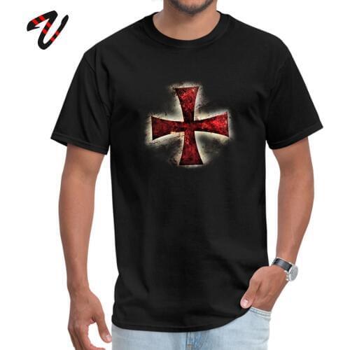 Men Tshirt Summer Templar Knight T-shirt Customized 100% Cotton O-Neck Mens Tees Sweatshirts Fashion Cross T Shirts Wholesale