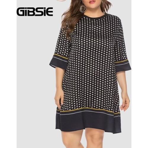 GIBSIE Summer Polka Dot Dresses