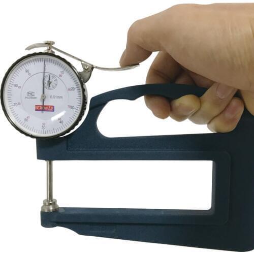 Measuring Depth 120mm Mechanical Thickness Gauge Use in Rubber Paper BC06
