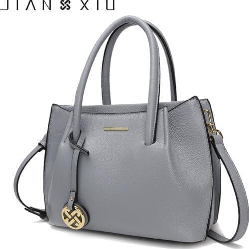 JIANXIU Brand Genuine Leather Handbag Bolsa Feminina Luxury Handbags Women Bags Designer Shoulder Bag 2019 New Purse Large Tote