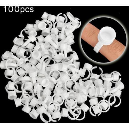 100pcs Tebori Microblading Tattoo Supplies Ring Tatto Ink Cups Medium Holders Porta Pigmentos Tatuagem Accesories Disposable