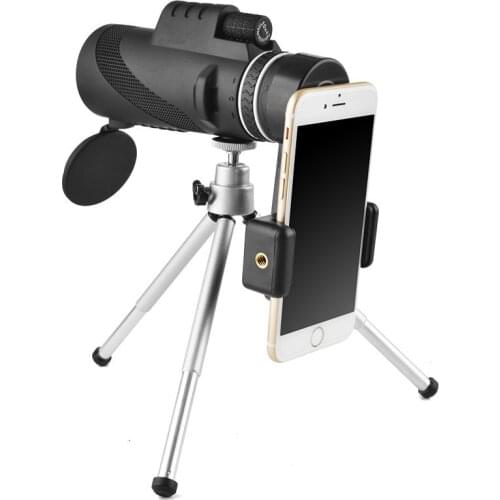 40X60 Monocular Telescope Super Zoom Monocular Quality Eyepiece Portable Hunting Night Vision Scope Camping with Tripod