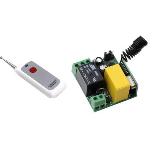 Latest AC220V 1CH 10A Wireless Remote Control Switch System Receiver With Digital Remote Controller ON OFF for Windows & Lamps