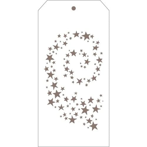 2021 New Label Tag Plastic Stencil For DIY Craft Making Star Lace Background Scrapbooking Card Paper No Metal Cutting Dies Stamp