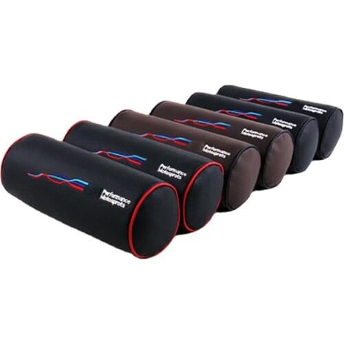 Suitable for BMW car neck pillow pillow leather car headrest lumbar memory foam 3 series 5 series X3X5 interior