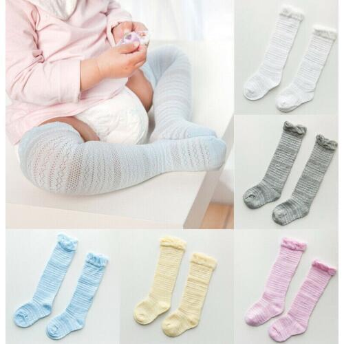 Pudcoco cute cartoon summer mesh socks for baby girls boys soft cotton blends infant newborn long socks baby meias drop shipping