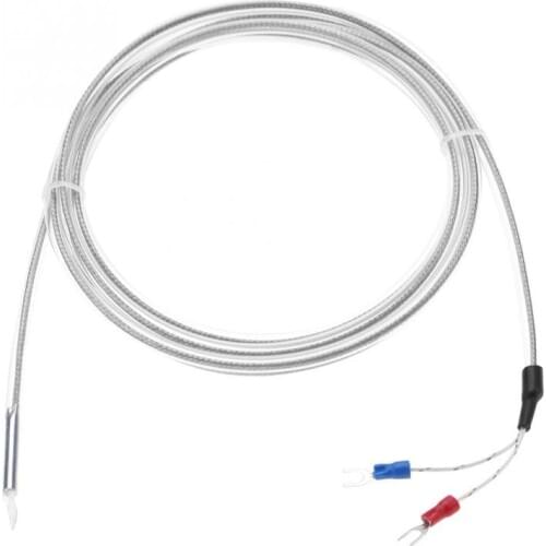 Thermocouple PTFE K Type 2 Wire Waterproof Corrosion Resistance Thermocouple Wire 3 Meters