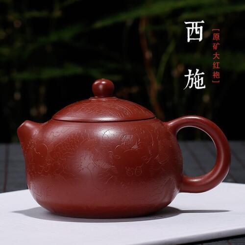 Carved painting beauty pot of pure manual auspicious dragon ceramic tea-pot custom middle-grade tea set a undertakes
