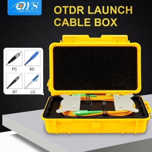 SC/APC-SC/APC OTDR Dead Zone Eliminator,Fiber Rings Fiber Optic OTDR Launch Cable Box SM 1310/1550nm Test Extension Line