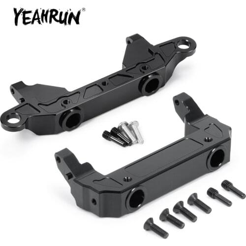YEAHRUN Alloy Servo Relocation Front Bumper Mount For Axial SCX10 III SCX10-AXI03007