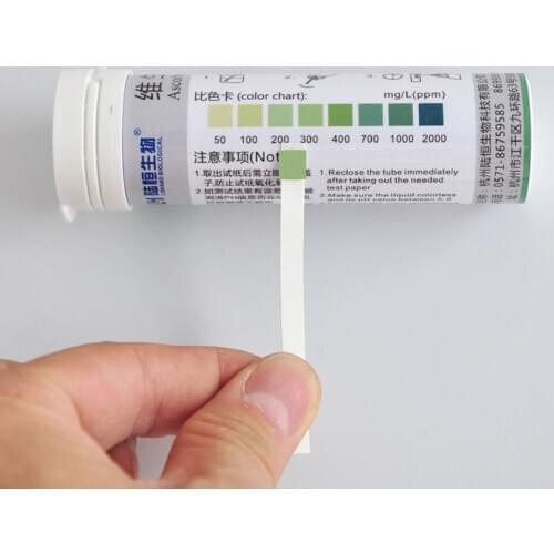 Test strips of vitamin C test paper for ascorbic acid rapid determination of VC content test paper for paper fruit juice