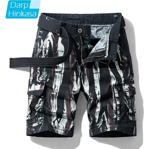 High-quality Summer New Casual Fashion Shorts Mens Casual Loose Five-point Pants Mens Shorts Cotton Casual Overalls