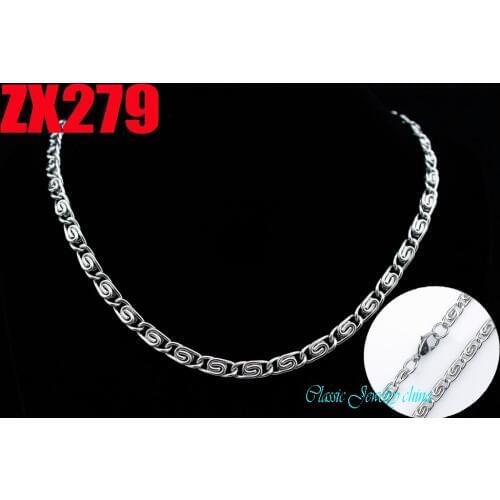14"-38" length stainless steel necklace 5mm discal chain women fashion twisty necklace chains 20pcs ZX279