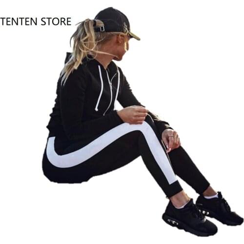 Ladies High Waist Workout Leggings Womens White Stripe Stretch Fitness Gym Running Leggings Female Slim Pants Jegging 3 Colors