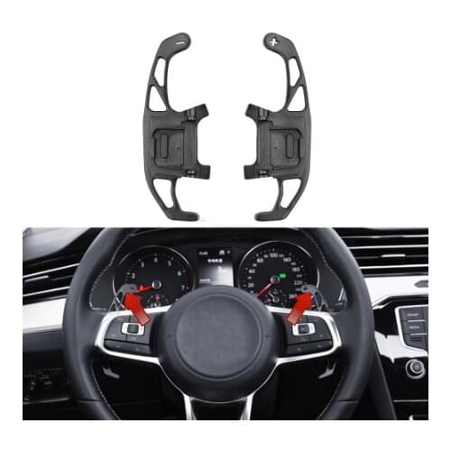 2Pcs Car Steering Wheel Paddle Shift Extend Shifter Auto Interior For VW GOLF GTI R GTD GTE MK7 7 For POLO GTI 2016 Scirocco