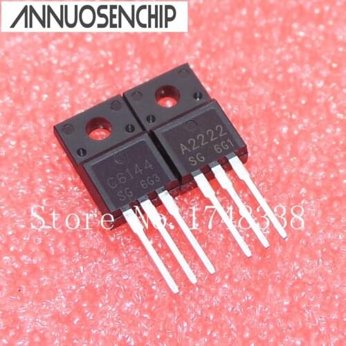 20pcs/lot New 2SA2222 & 2SC6144 TO-220F ( 10 x A2222 + 10 x C6144 )