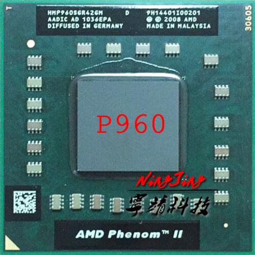 AMD Phenom II Quad-Core Mobile P960 1.8 GHz Quad-Core Quad-Thread CPU Processor HMP960SGR42GM Socket S1